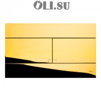 Панель SLIM Oli, двойной слив, золотая арт. 154962